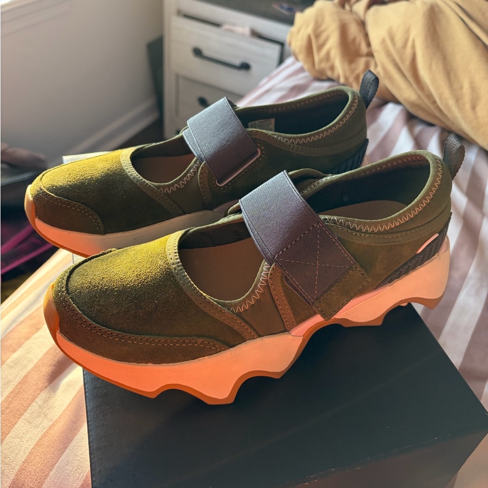 Sorel Olive Green Mary Jane Sneaker